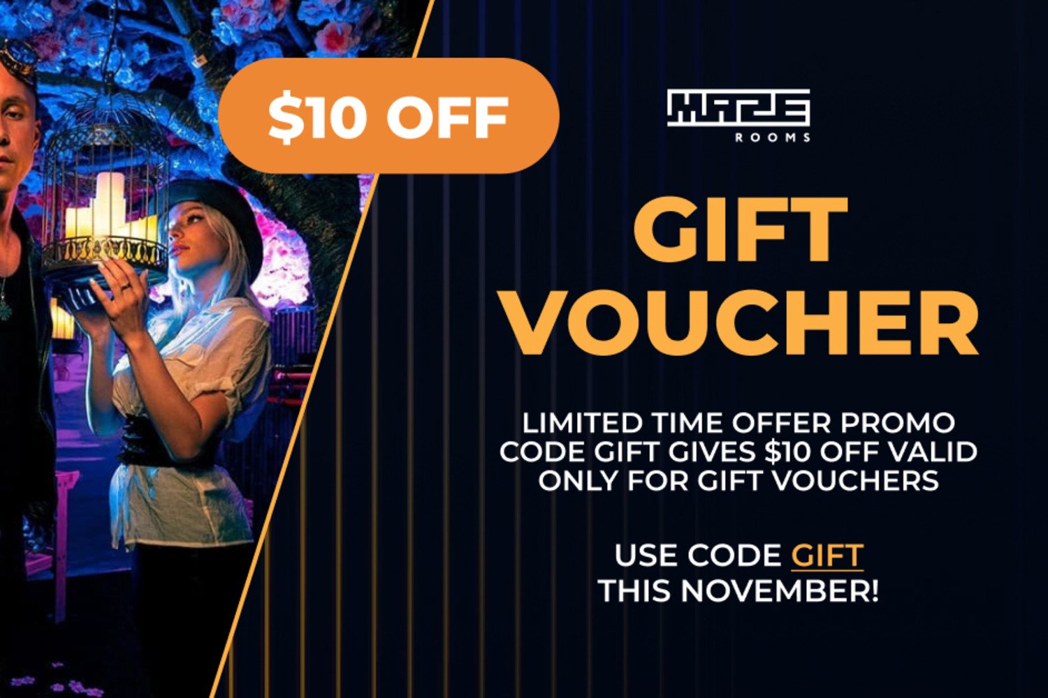 maze rooms gift voucher