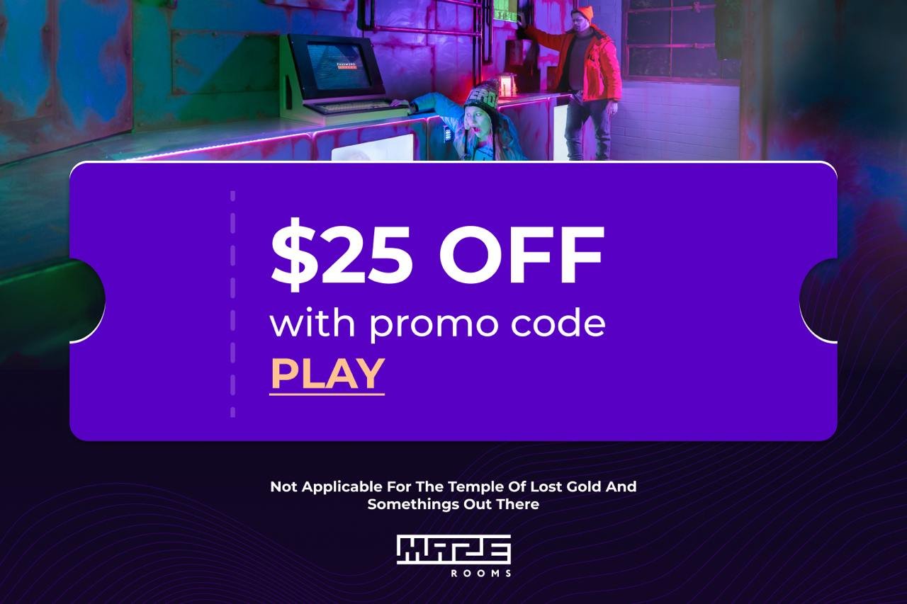 maze escape room promo