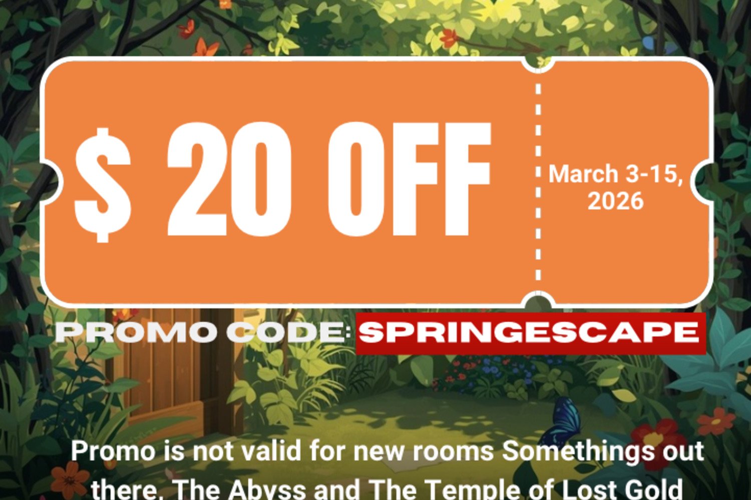 best escape room promo near me