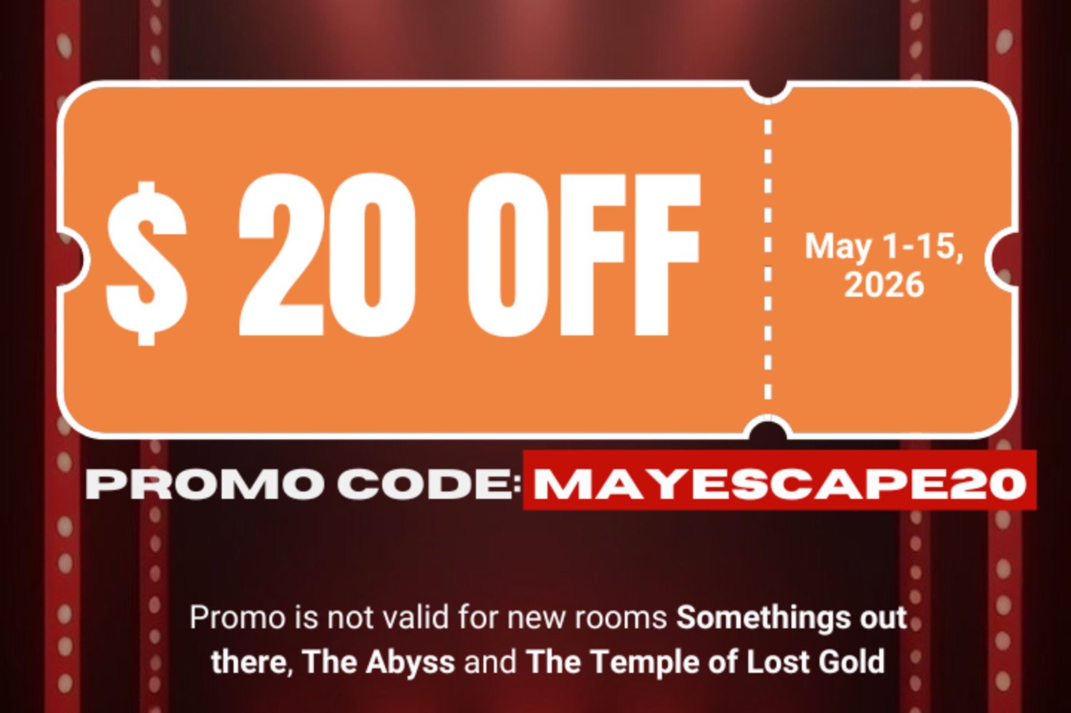 best escape room promo near me