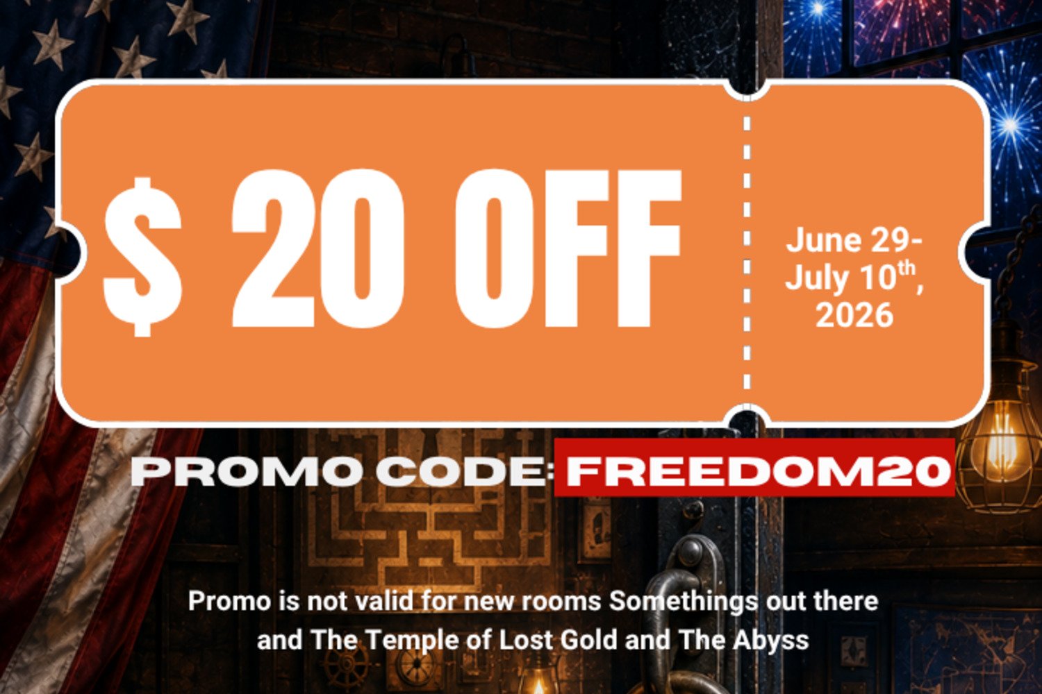 best escape room promo near me