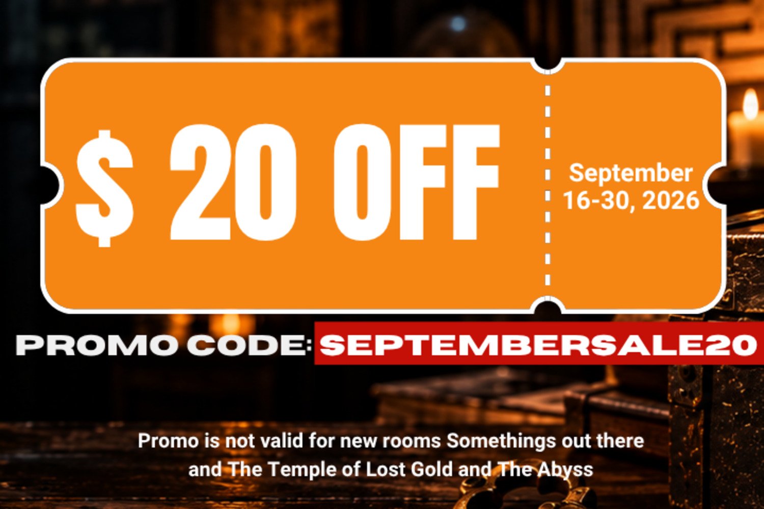 best escape room promo near me